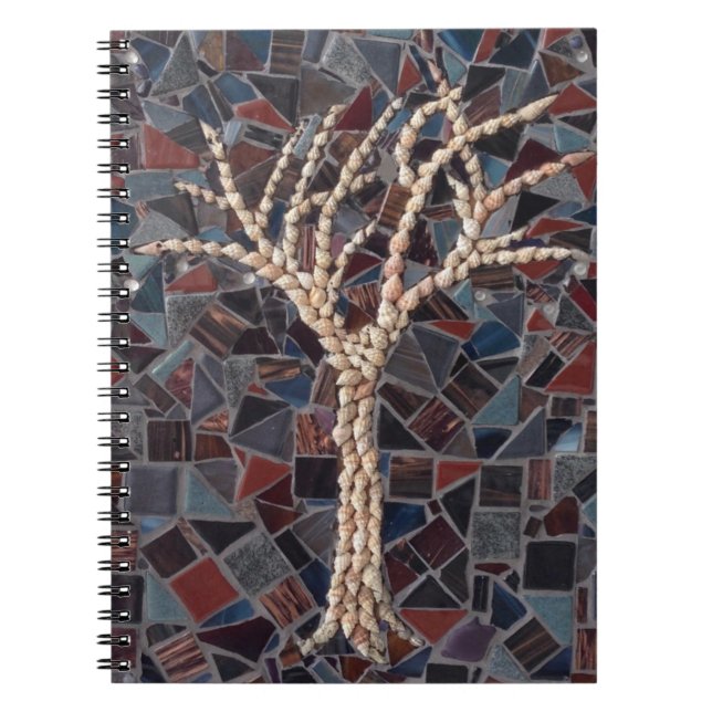 Carnet Arbre en mosaïque Shell (Devant)