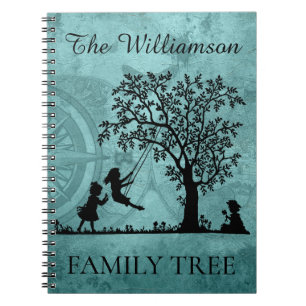 Carnet Arbre généalogique personnalisé vintage de famille