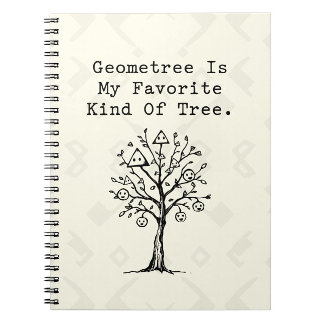 Carnet Arbre géométrique Arbre préféré Drôle de maths Des (Devant)
