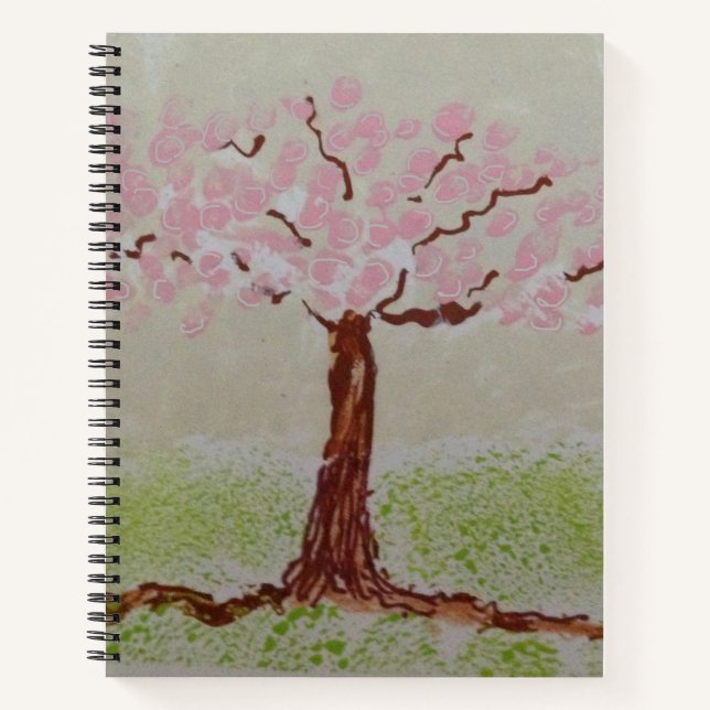 Carnet Arbre rose (Devant)