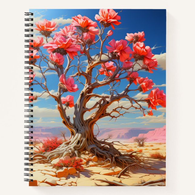 Carnet Arbre rose (Devant)