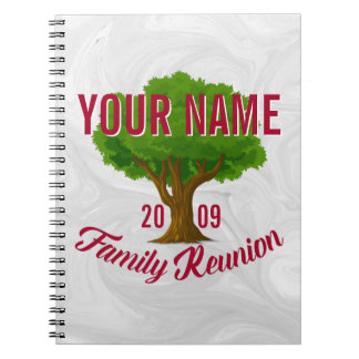 Carnet Arbre vivant Réunion familiale personnalisée