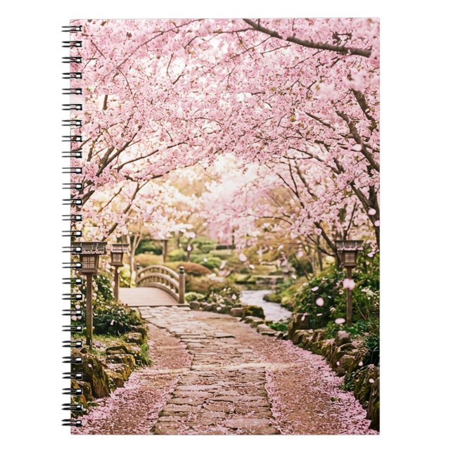Carnet Arbres à fleurs de cerisier (Devant)