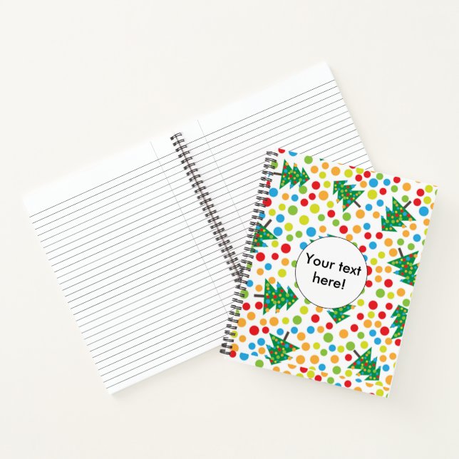 Carnet Arbres de Noël motif (Intérieur)