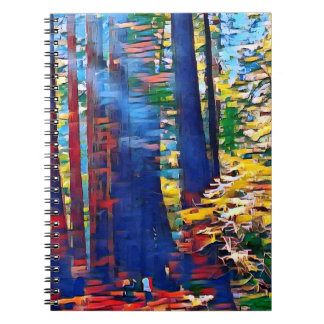 Carnet Arbres géants rouges audacieux et colorés dans Mui
