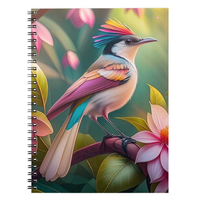 Carnet Arc en arc-en-ciel Jay Imaginaire Bird (Devant)