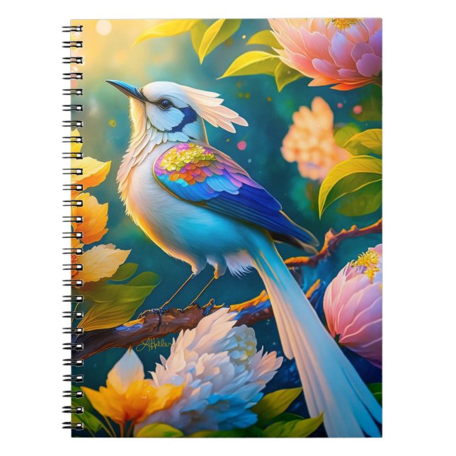 Carnet Arc en arc-en-ciel Jay Imaginaire Bird (Devant)