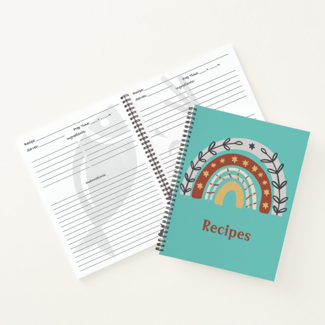 Carnet Arc-en-ciel Boho Earth Tone (Intérieur)