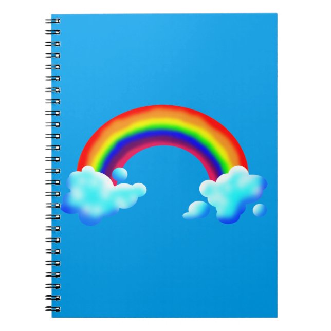 Carnet Arc-en-ciel clair et coloré (Devant)