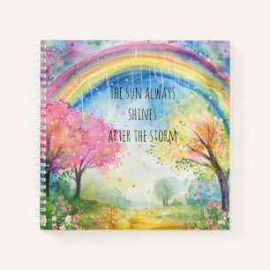 Carnet Arc-en-ciel couleur santé mentale et positive puce