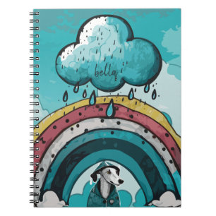 Carnet Arc-en-ciel et chien