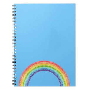 Carnet Arc en ciel et ciel bleu