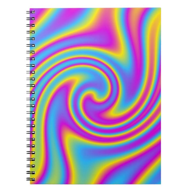 Carnet arc-en-ciel ondulé (Devant)