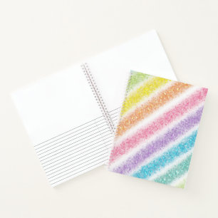 Carnet Arc-en-ciel Pailleté Pastel
