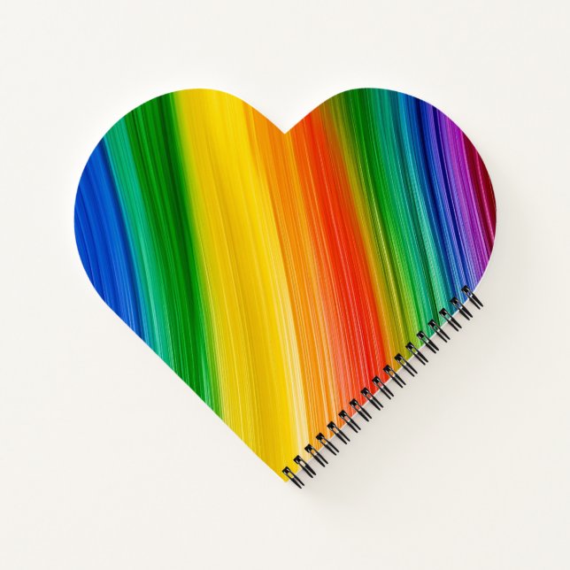 Carnet Arc-en-ciel vibrant de couleurs (Dos)