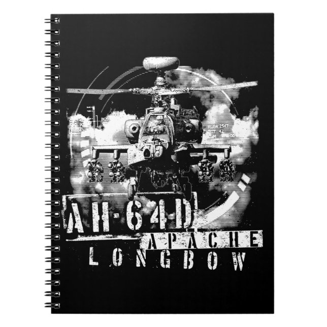 Carnet Arc long Apache AH-64D (Devant)