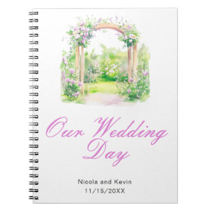 Carnet Arc Mariage floral de printemps