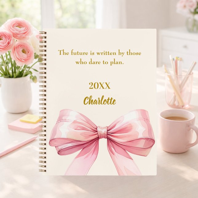 Carnet Arc rose beige crème citation inspirante (Créateur téléchargé)