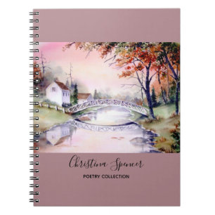 Carnet Arched Bridge Watercolor Painting