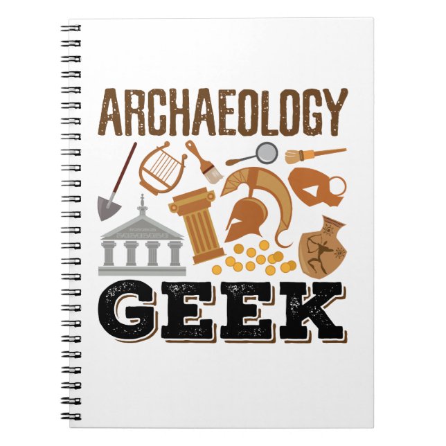Carnet Archéologie Geek Archéologiste Étudiant Amoureux (Devant)