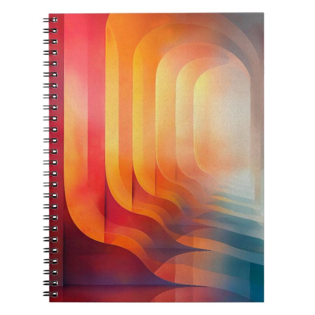 Carnet Arches Rétro Lumineuses – Abstraction de la Mi-Siè (Devant)