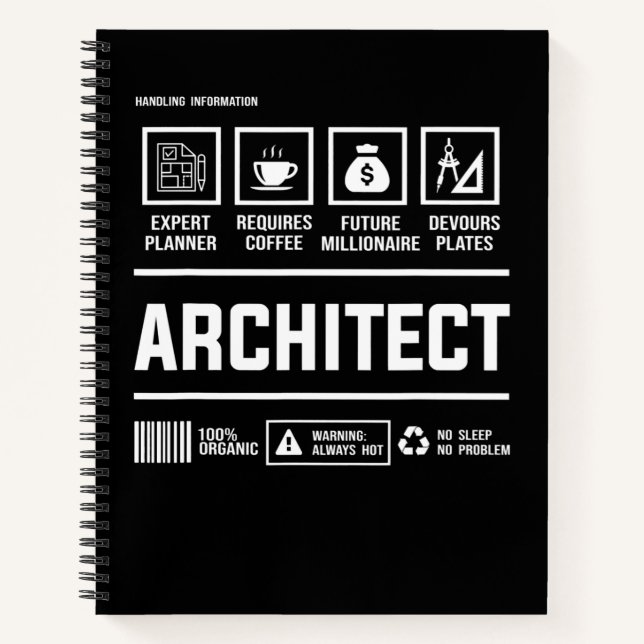 Carnet Architect Handling Information Architecture Mens C (Devant)