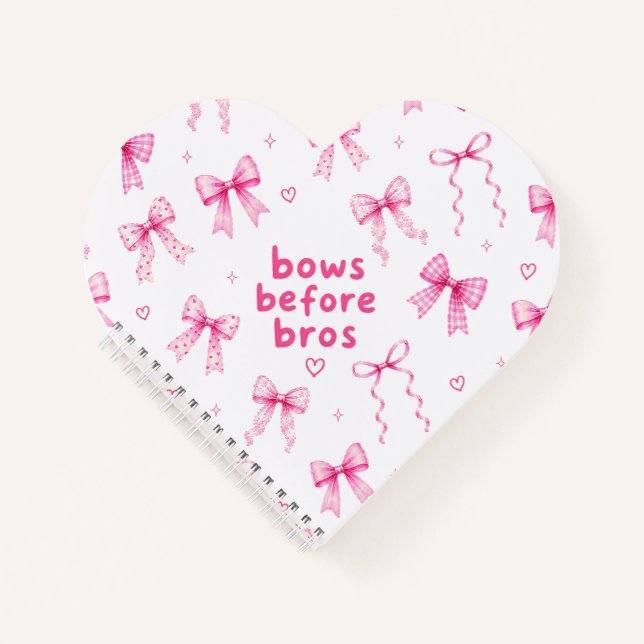 Carnet Arcs Amusants Avant Bros Coquette Ruban Rose  (Devant)