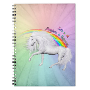 Carnet Arcs-en-ciel et licornes
