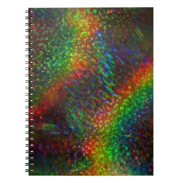 Carnet Arcs-en-ciel olographes de parties scintillantes (Devant)