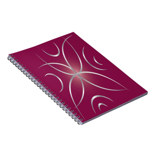 Carnet Argent sur magenta (Côté Droit)