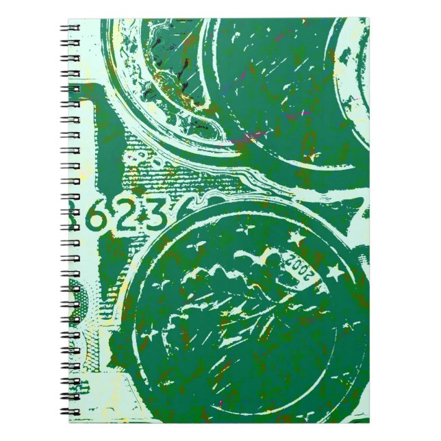 Carnet Argent vert (Devant)