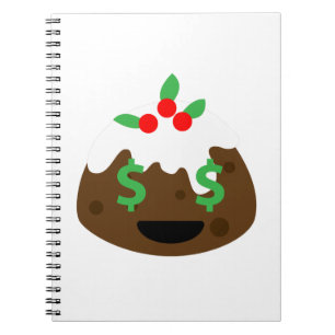 Carnet argent yeux pub de noël