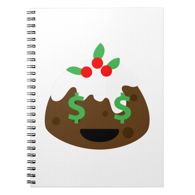 Carnet argent yeux pub de noël (Devant)