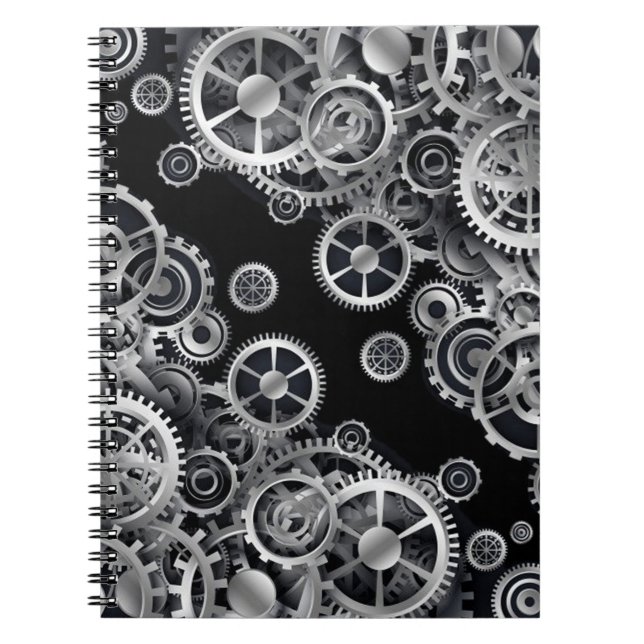 Carnet argenté de vitesses de Steampunk (Devant)