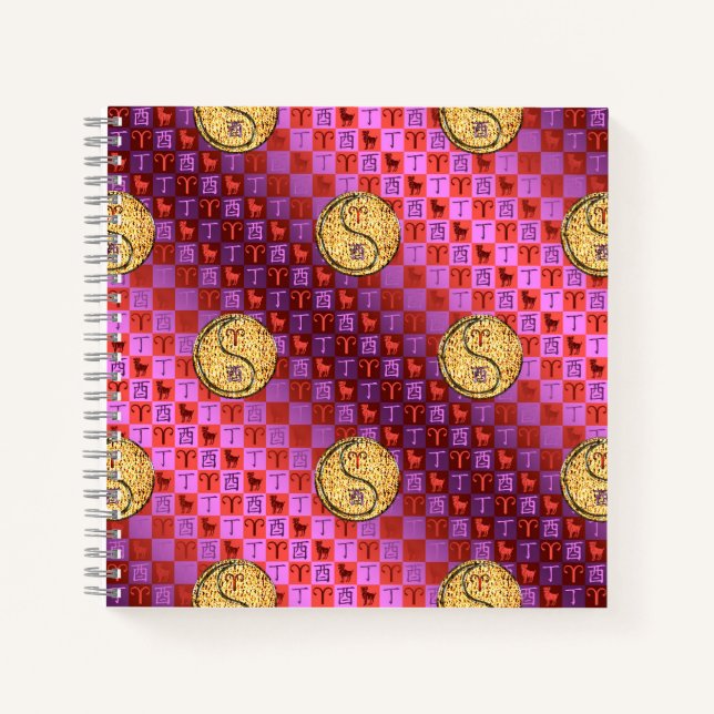 Carnet Aries & Fire Rooster (Devant)