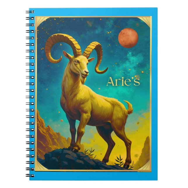 Carnet Aries the Ram Zodiac Sign (Devant)