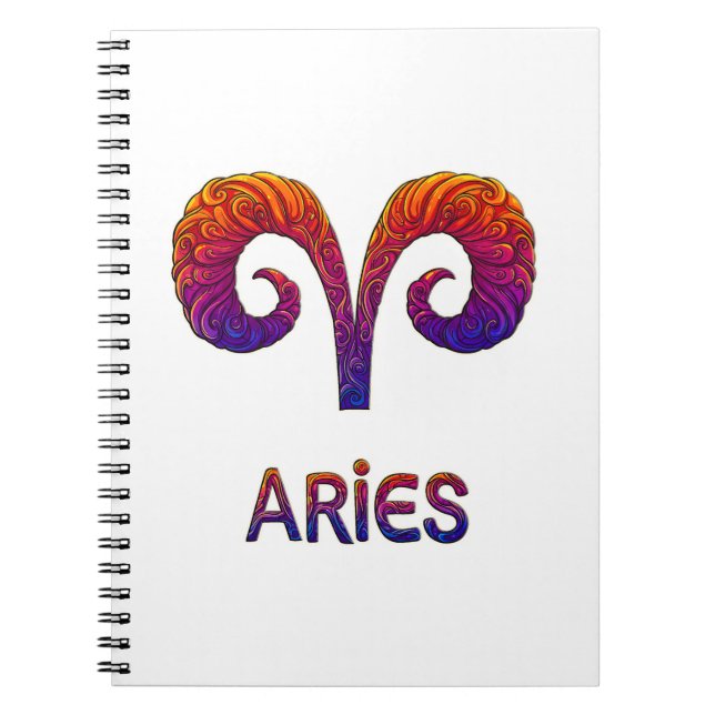Carnet Aries Zodiac / Cuaderno Símbolo de Aries (Devant)