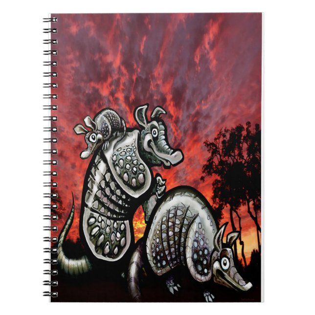 Carnet Armadillos Red Sky (Devant)