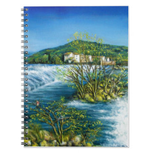 Carnet ARNO RIVER À ROVEZZANO Florence Paysage toscan