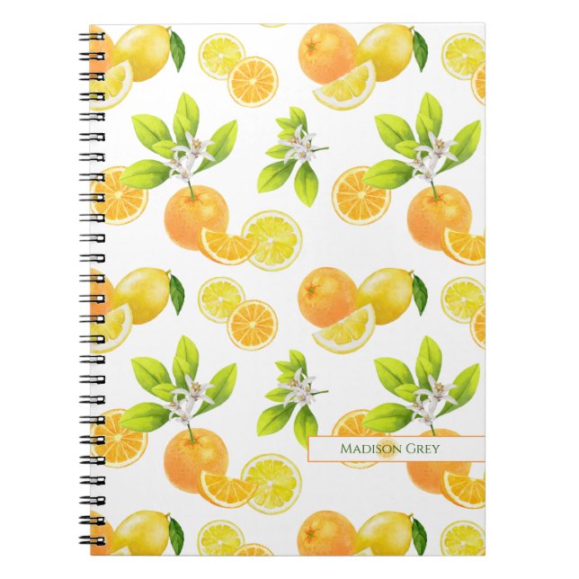 Carnet Arômes d'agrumes Oranges et citrons Patten (Devant)