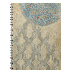 Carnet Arrangement floral argenté décoratif de tapisser