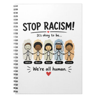 Carnet Arrêtez le racisme, nous sommes tous humains