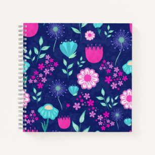 Carnet Arrière - plan à motif floral mignon