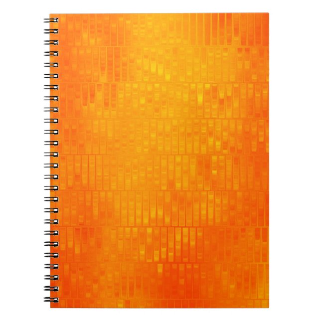 Carnet Arrière - plan abstrait en mosaïque orange brillan (Devant)