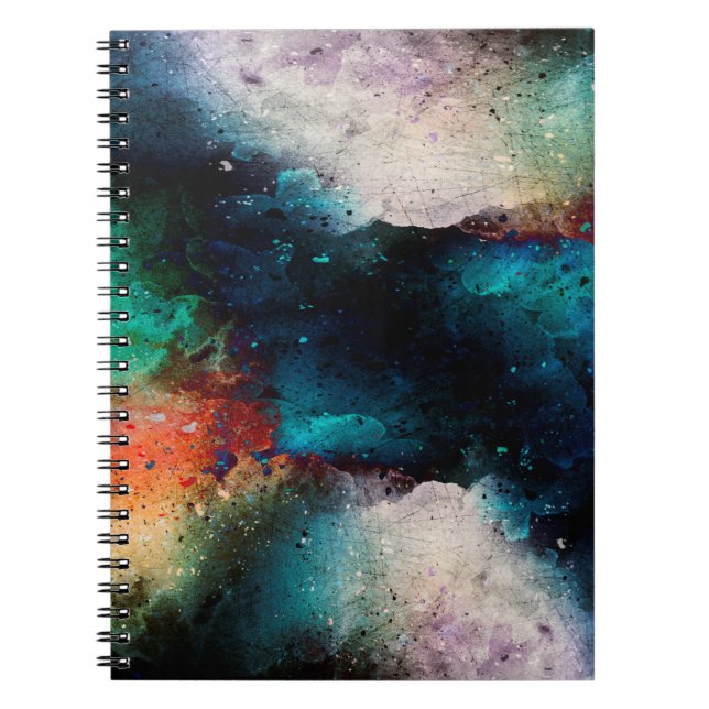 Carnet Arrière - plan art aquarelle abstraite (Devant)