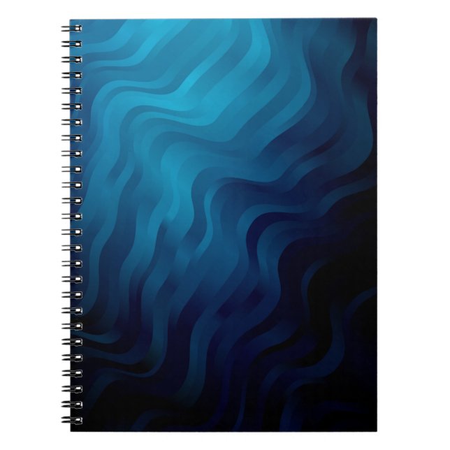 Carnet Arrière - plan BLEU foncé avec lignes. Illustratio (Devant)