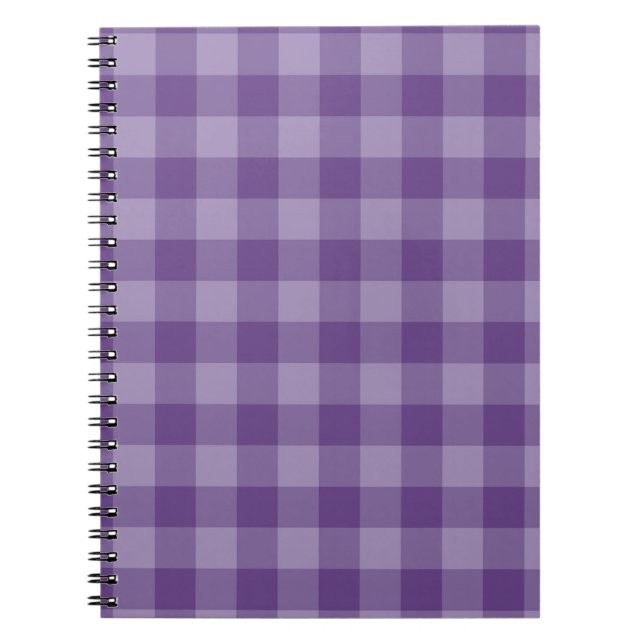 Carnet Arrière - plan checkered violet (Devant)