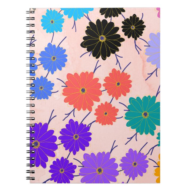 Carnet Arrière - plan d'aquarelle Abstrait avec design de (Devant)