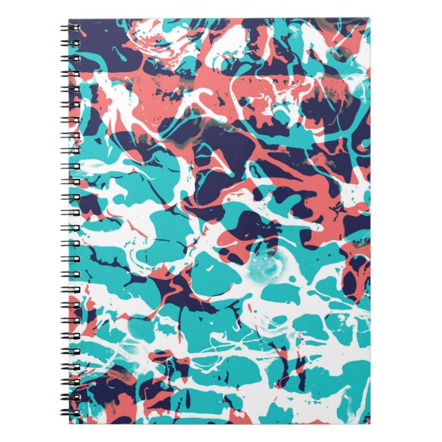 Carnet Arrière - plan d'art en papier marbré Abstrait (Devant)