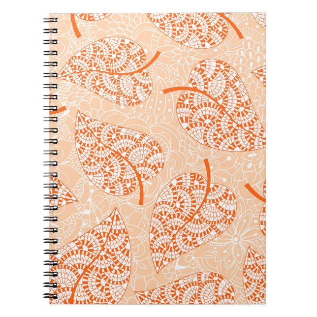 Carnet Arrière - plan d'automne. Fond de motif transparen (Devant)